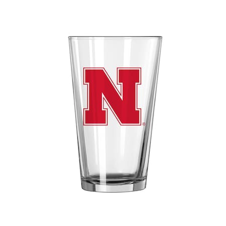 Logo Brands Nebraska 16oz Gameday Pint Glass 182-G16P-1